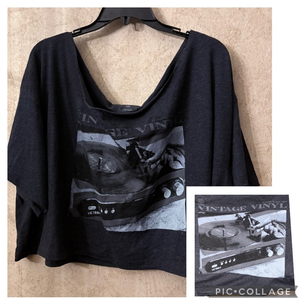 💐Arizona Slouchy Crop Graphic Top(Bust 58” Length 19.5”)